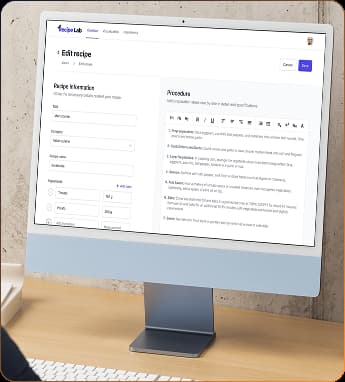 Recipe Lab Main Banner